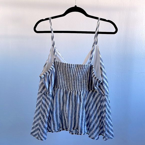 Torrid Peplum Cotton Tie Front Cami Size 1 - Picture 2 of 3